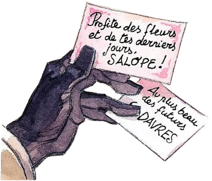 main et cartes