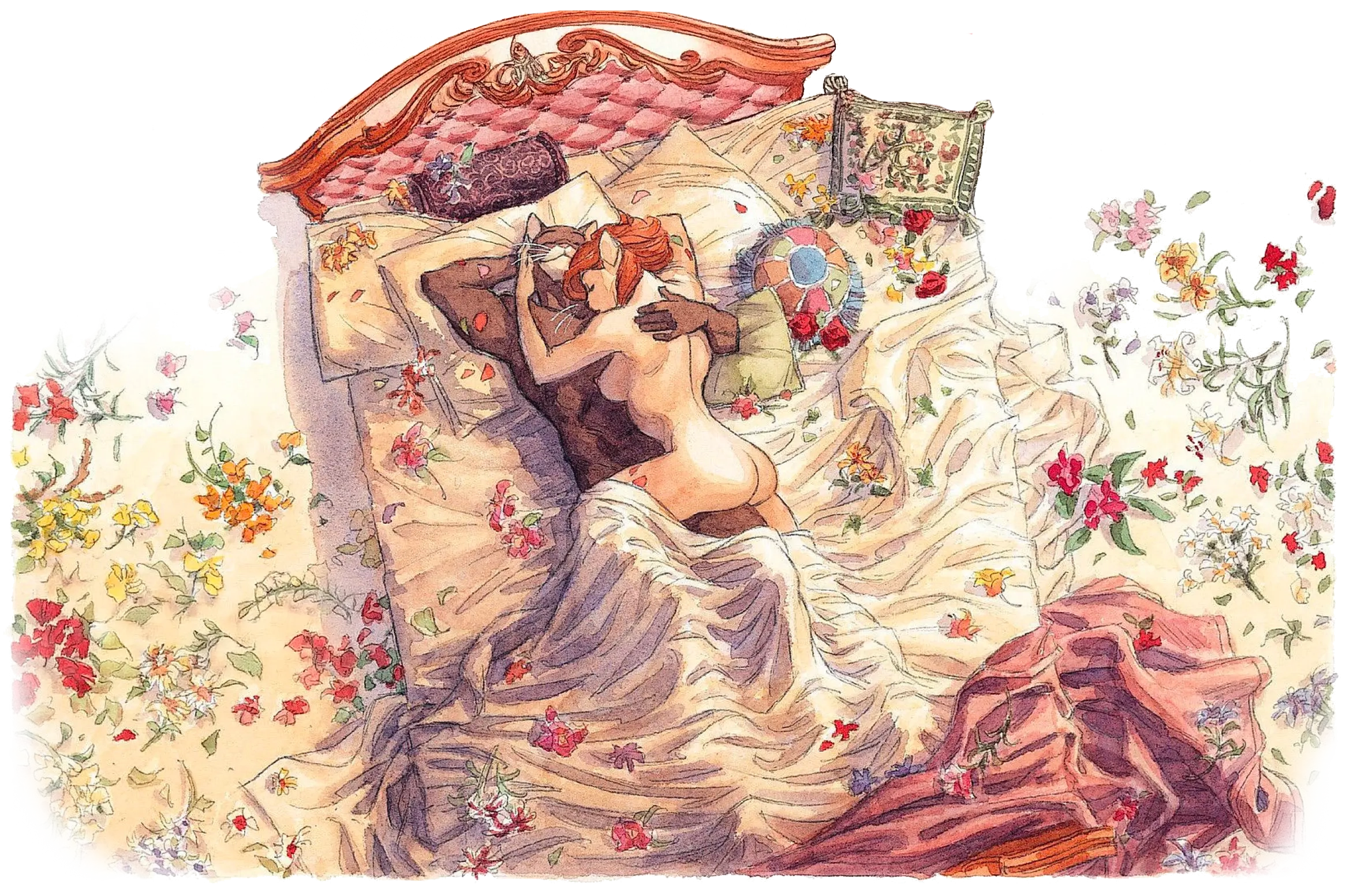 blacksad et natalia dans lit