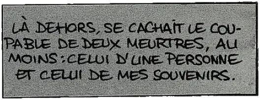 là dehors, se cachait le coupable...