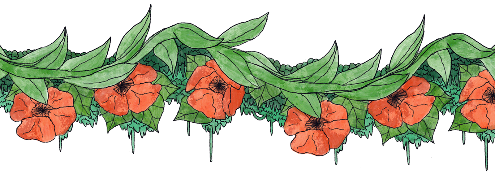 Fleurs rouges